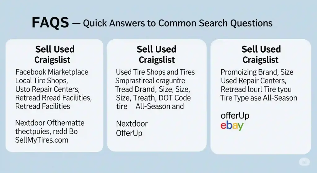 Where to sell used Tires
