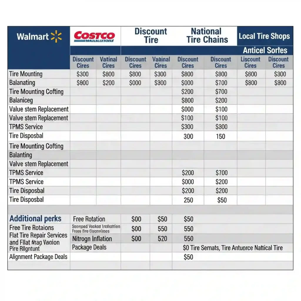 Where You Buy Tires Affects the Install Cost