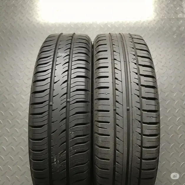 Why Is It Important To Keep Up With The Maintenance On Your Vehicle Comparison of worn tire tread and new tire to highlight safety risks.