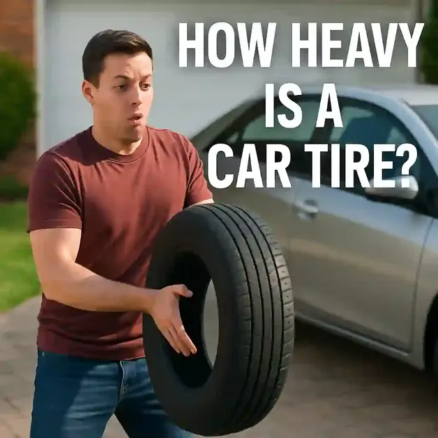 how heavy is a car tire